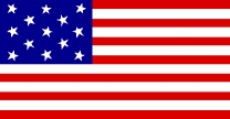First official flag of the U.S. - June 14, 1777